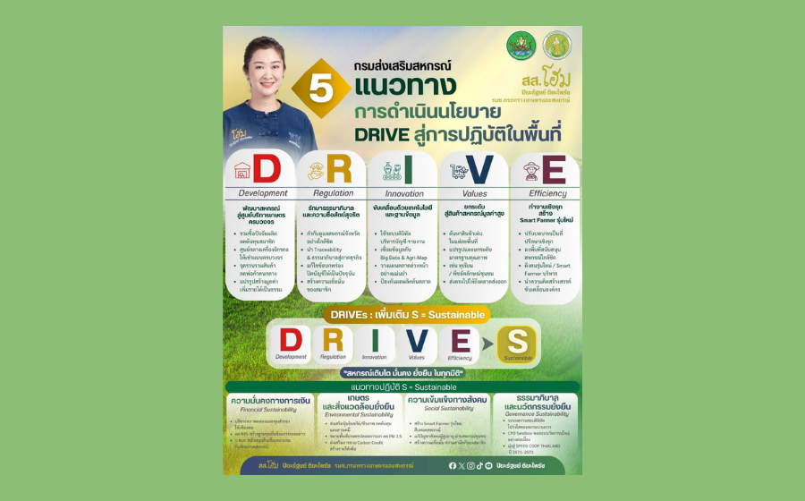 5 แนวทางการดำเนินนโยบาย DRIVE สู่การปฎิบัติในพื้นที่
